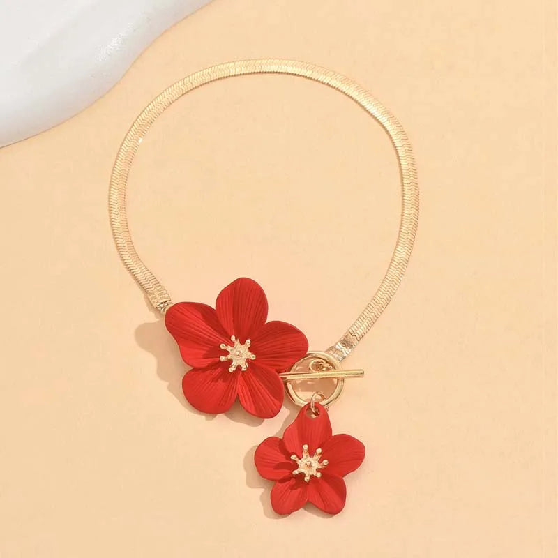 レディース向けファッション桜チャームアンクレット 夏ビーチアクセサリー ゴールドカラーチェーンアンクレット レッグブレスレット ウェディングギフト