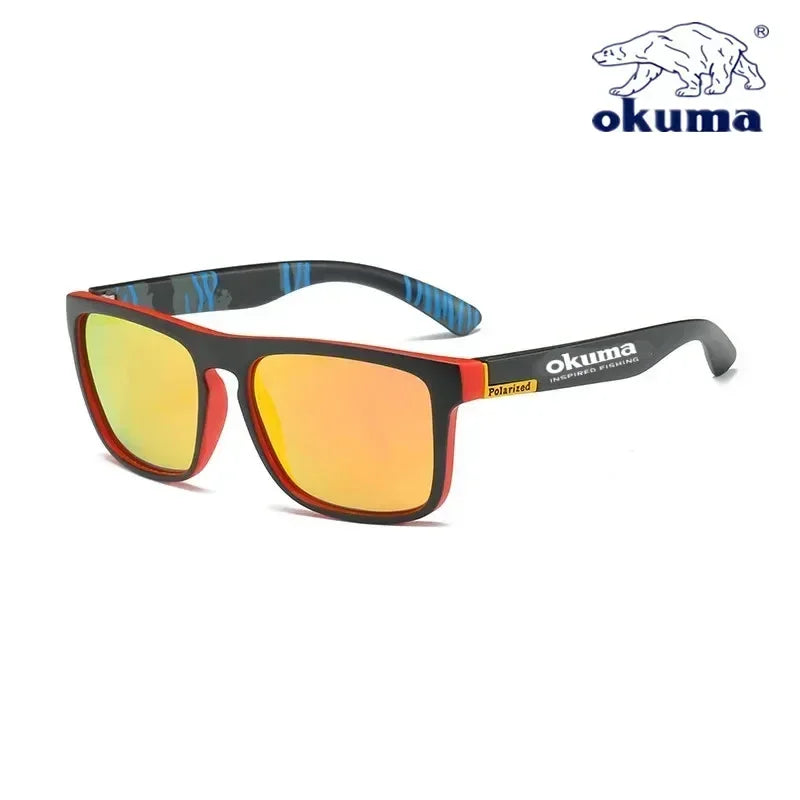 Okuma 偏光サングラス UV400 男女兼用 アウトドア 狩猟 釣り 運転 自転車 サングラス オプションボックス