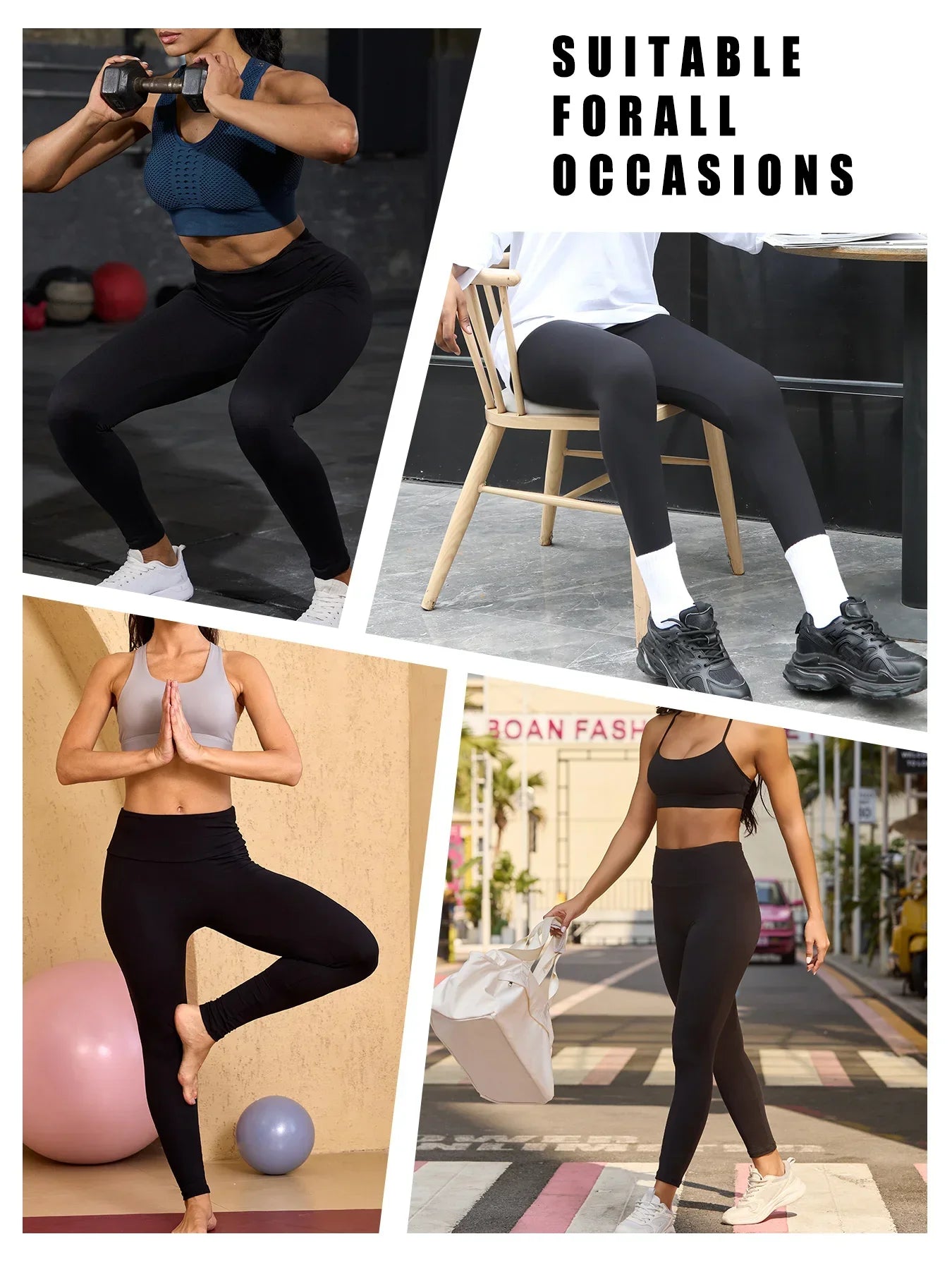 3 Pack Women's Super Soft Leggings High Waisted Tummy Control No See Through Workout Yoga Running Athletic Push Up Gym Leggings