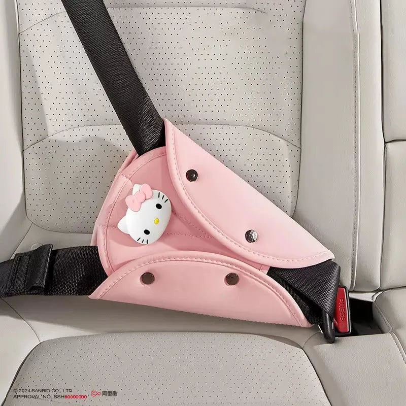 Sanrio Car Child Safety Belts, Seat Shoulder Pads, Anchors, Seat Belt Protectors, Anti-Pinch Neck Hello Kitty Car Accessories