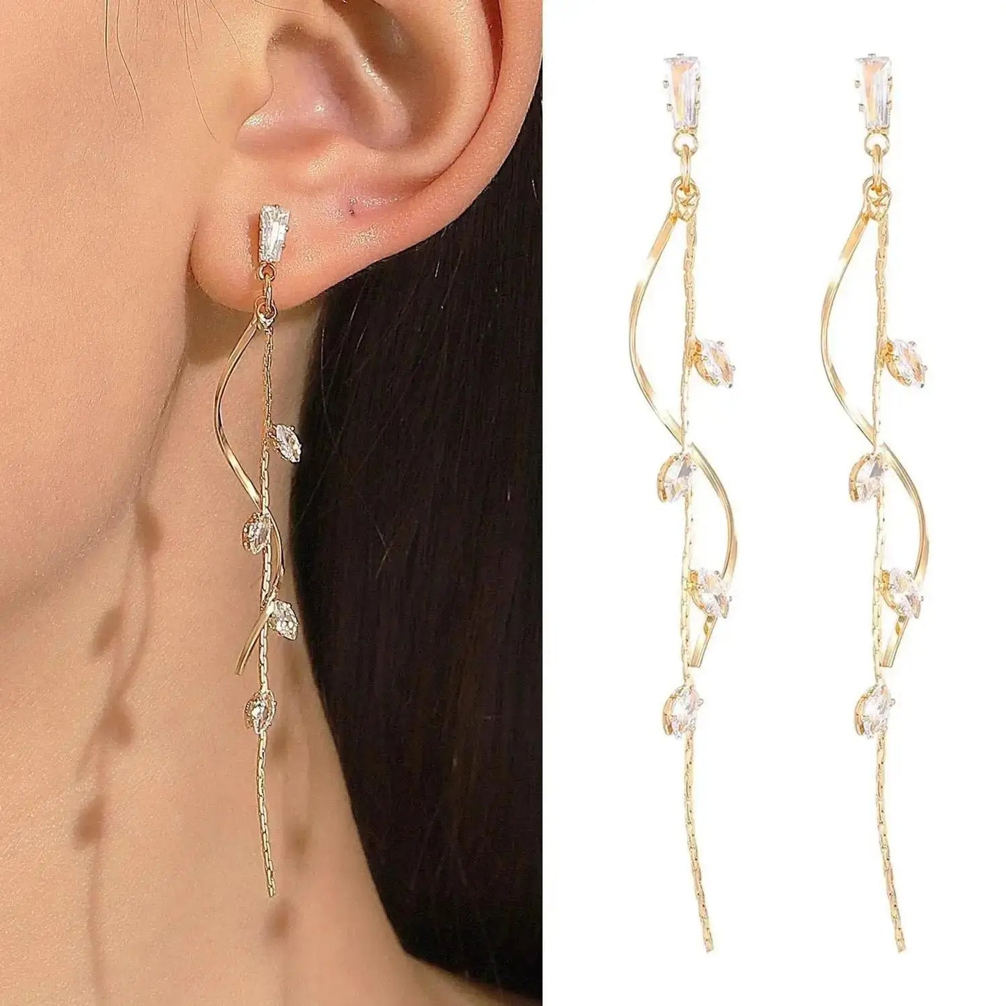 925 Silver Needle Korean Fashion Tassel Pearl Earrings For Women Jewelry 2025 Trending New Vintage Women's Pearl Drop Earrings