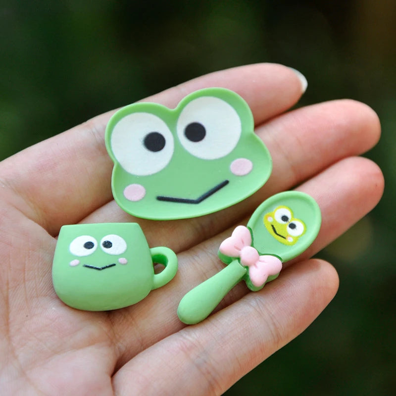 3pcs Sanrio My Melody Accessory Accessories For Children's Kitchen DIY Simulation Toy Kuromi Cinnamoroll Room Ornaments