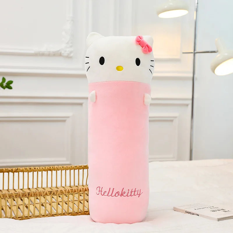 100cm Sanrio Hello Kitty Melody Kuromi Long Pillow Plush Toys Kawaii Soft Stuffed Doll Cushion Cartoon Kids Girls Sleeping Gifts