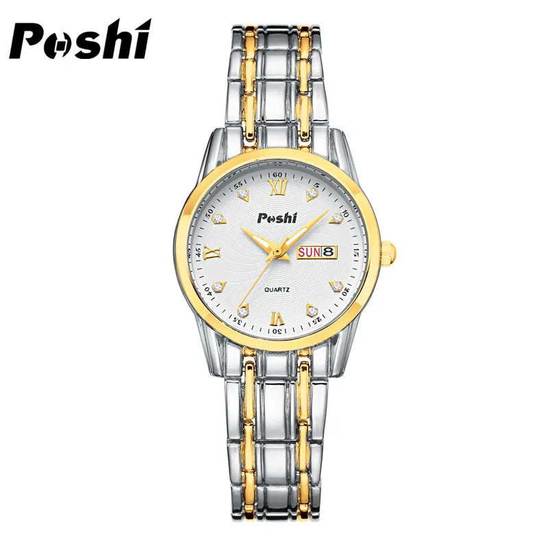 Luxury Women Watches Luminous Waterproof Fashion Ladies Quartz Watch Simple Scale Gold Plated Female Business Wristwatch Clock