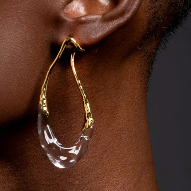 Modern Jewelry European and American Design Irregular Earrings For Women Party Gifts Exaggerative Ear Accessories Hot Selling