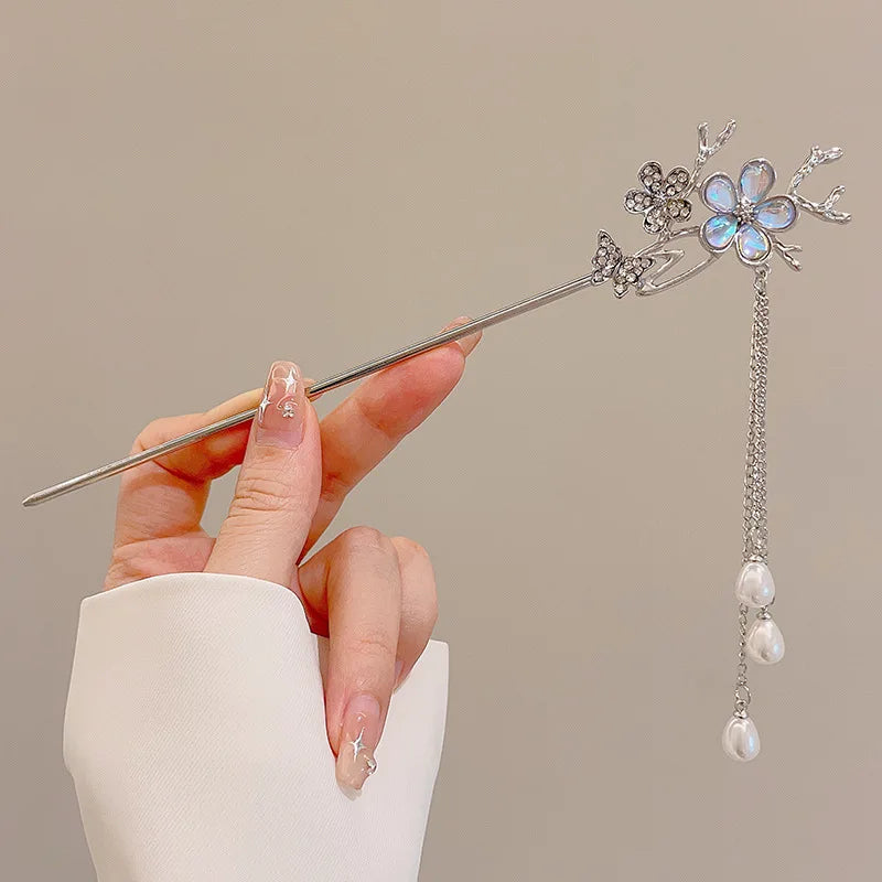 Fashion Chinese Style Hair Stick Hair Needle Moonstone Jewelry Suitable Daily Party Wear Women's Romantic Hair Clip Accessories