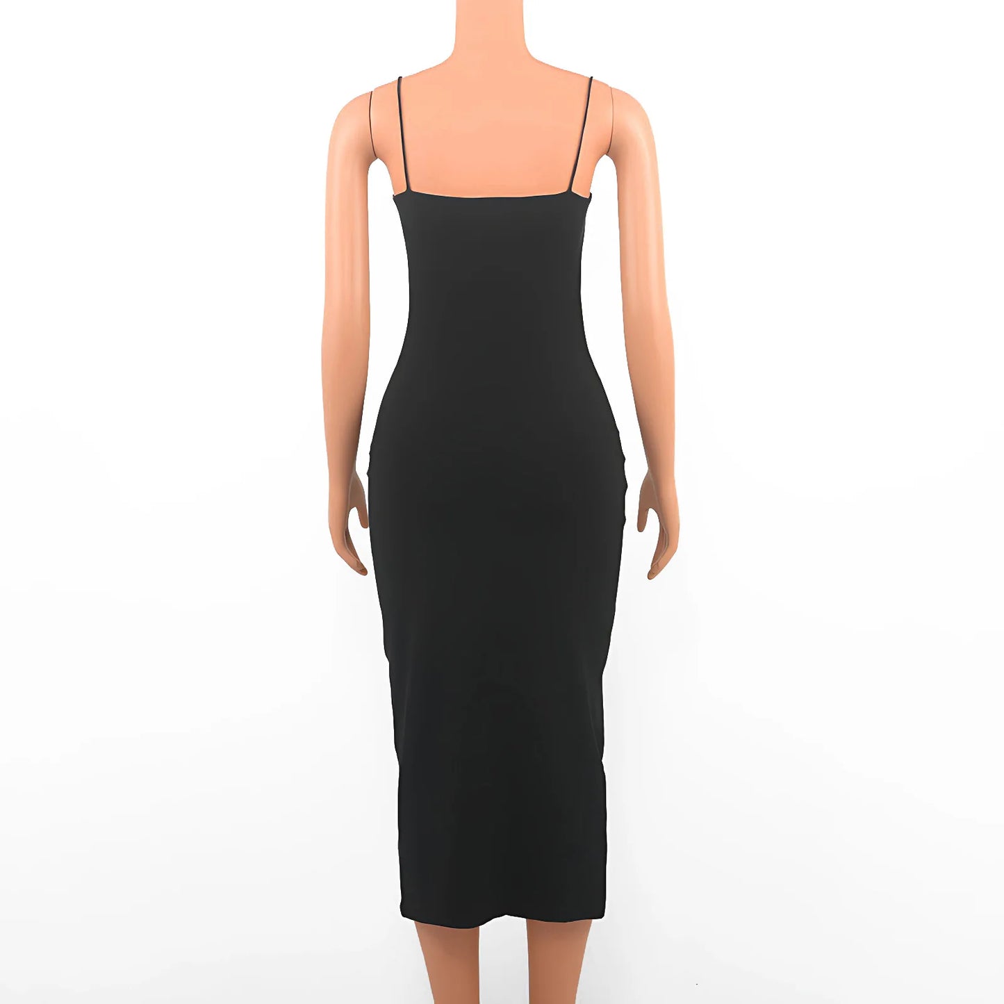 Summer Sexy Dress Women Fashion Streetwear Sleeveless Backless Solid Bodycon Straps Dress Casual Clubwear Elegant Party Dresses
