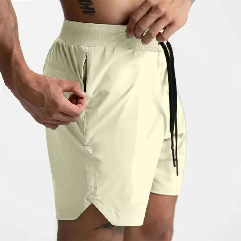 2025 NEW Summer quick-dry Training Shorts Men Sports Casual Clothing Fitness Workout Running Woven Compression Athletics Shorts