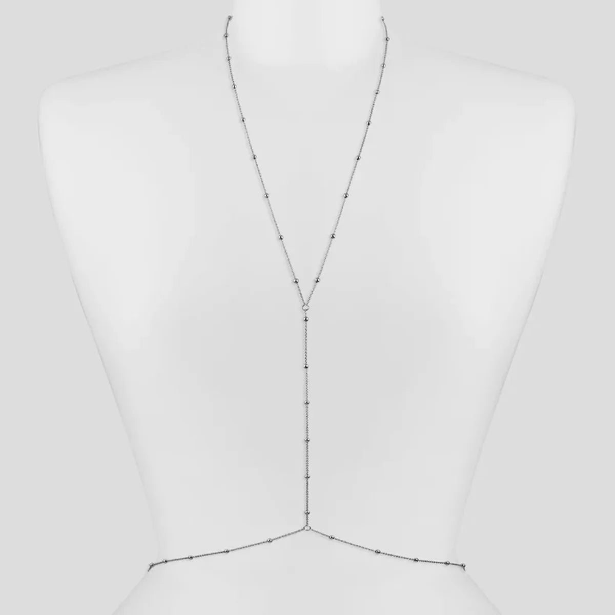 Stainless Steel Simple and fashionable bead wasit chain Bohemian women's body chain Sexy Beach Wedding Accessories Women Bra Cro