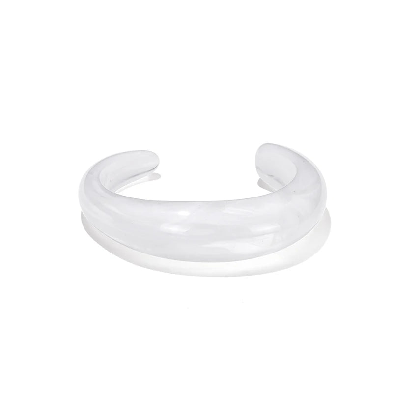 Vintage Bohemian Resin Cuff Charms Bracelets Bangles For Women Fashion Jewelry Acrylic Wide Open Wrist Geometric Bangle Pulseras