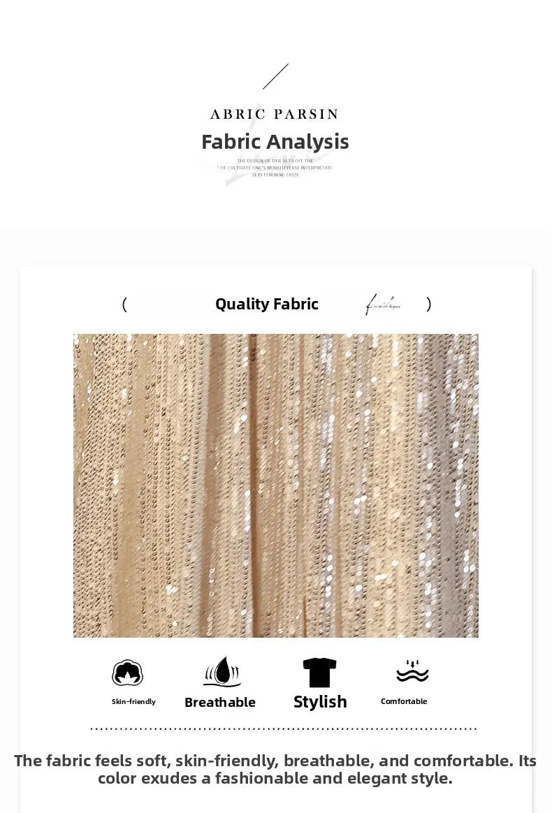 Gold Evening Gown Women's High-End Sensation Luxury Small ence Ball Personali High-End Adult Birthday Host Dr