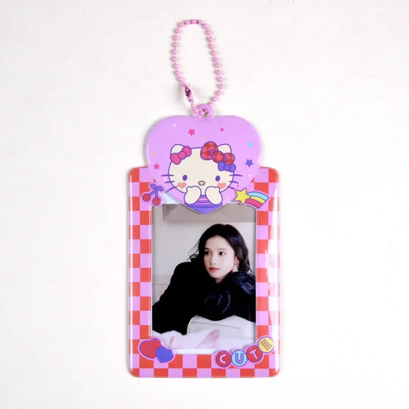 Sanrios Card Bag Cute Anime Figure Cinnamoroll Kuromi Id Bus Card Storage Case Holder Melody Pochacco Students Card Sleeve Gift