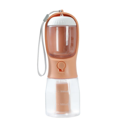 犬用ウォーターカップ 飲み物 フード ゴミ袋 3-in-1 携帯用 小型 多機能 ペットカップ ペット用品