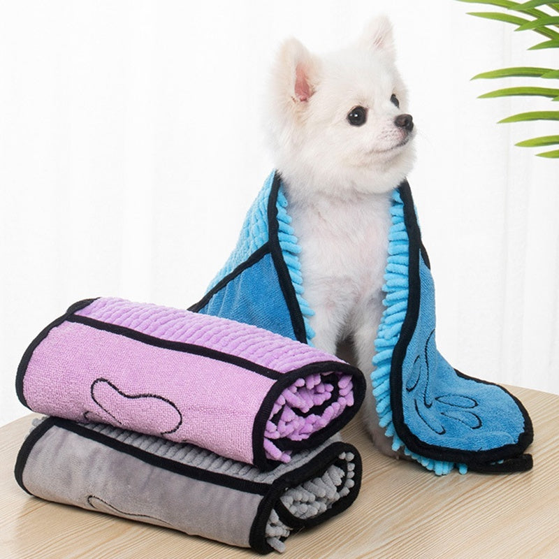 犬 猫 タオル 超吸収 ドッグバスローブ マイクロファイバー バスタオル 速乾 猫用バスタオル ペット用タオル 犬用タオル ペット用品