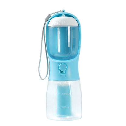 犬用ウォーターカップ 飲み物 フード ゴミ袋 3-in-1 携帯用 小型 多機能 ペットカップ ペット用品