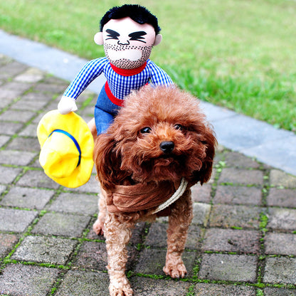 ハロウィン ペットコスチューム ペット犬用おもしろ服 調節可能な犬用コスプレ衣装 怖いコスチューム パーティー集まり用
