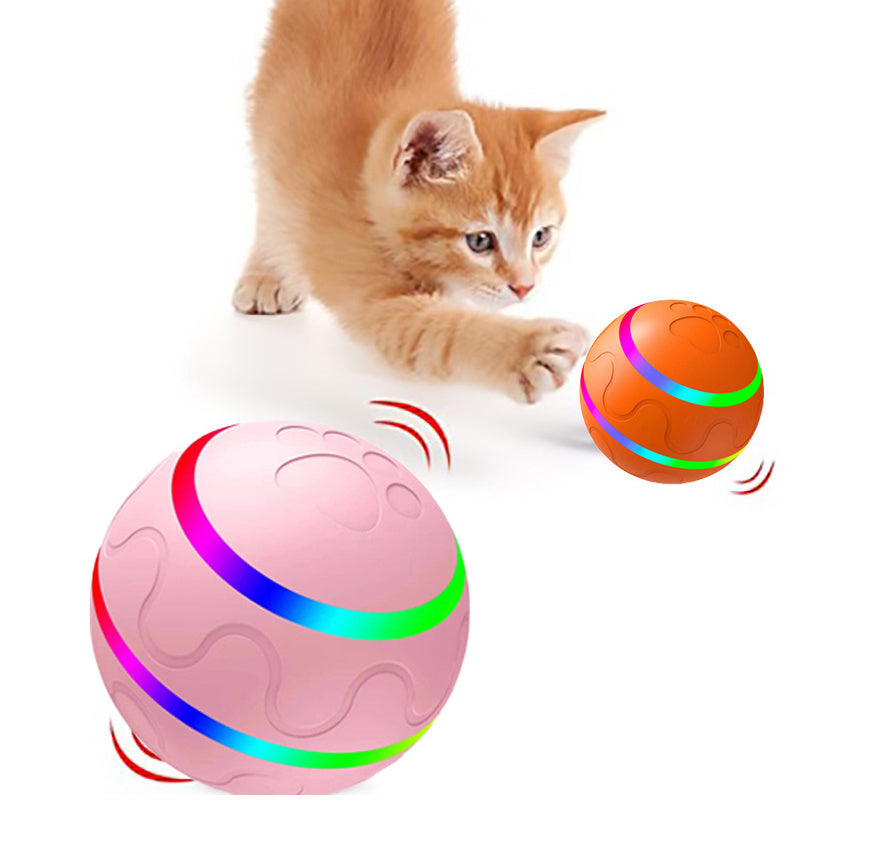 ペット用新しい猫のウィキッドボールおもちゃ 知能ボール USB猫おもちゃ 自動回転ボール
