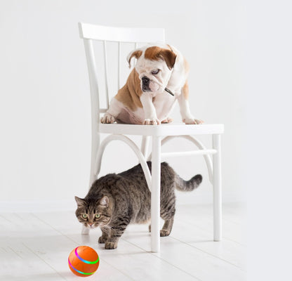 ペット用新しい猫のウィキッドボールおもちゃ 知能ボール USB猫おもちゃ 自動回転ボール