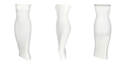 Bangniweigou Sexy Off Shoulder Tube Dress Summer Women Black White Basic Bodycon Sundress Strapless Stretchy Bandage Robe Femme