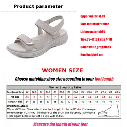 WOIZGIC レディース 女性用 マザー PUレザー サンダル シューズ プラットフォーム 夏 クール ビーチ フックループ 滑り止め 大きいサイズ 41 42