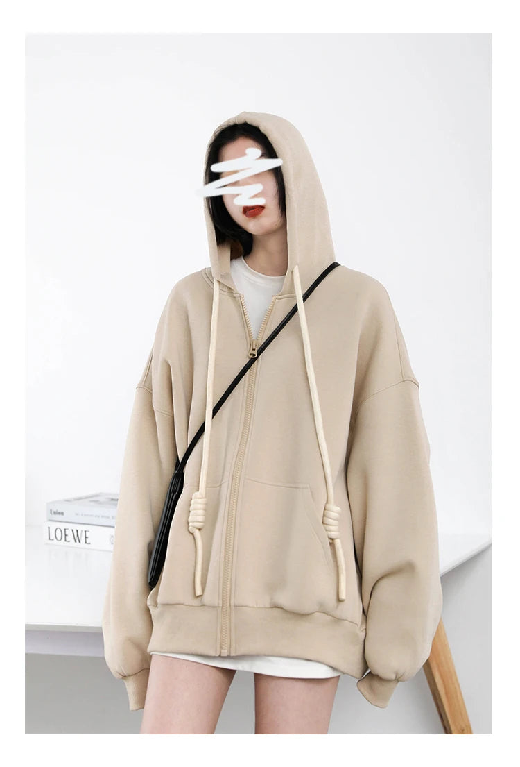 CHIC VEN Women's Hoodies Sweatshirts Casual Loose Sports Women Jackets Streetwear Female Coat Fashion Tops Spring Autumn 2022