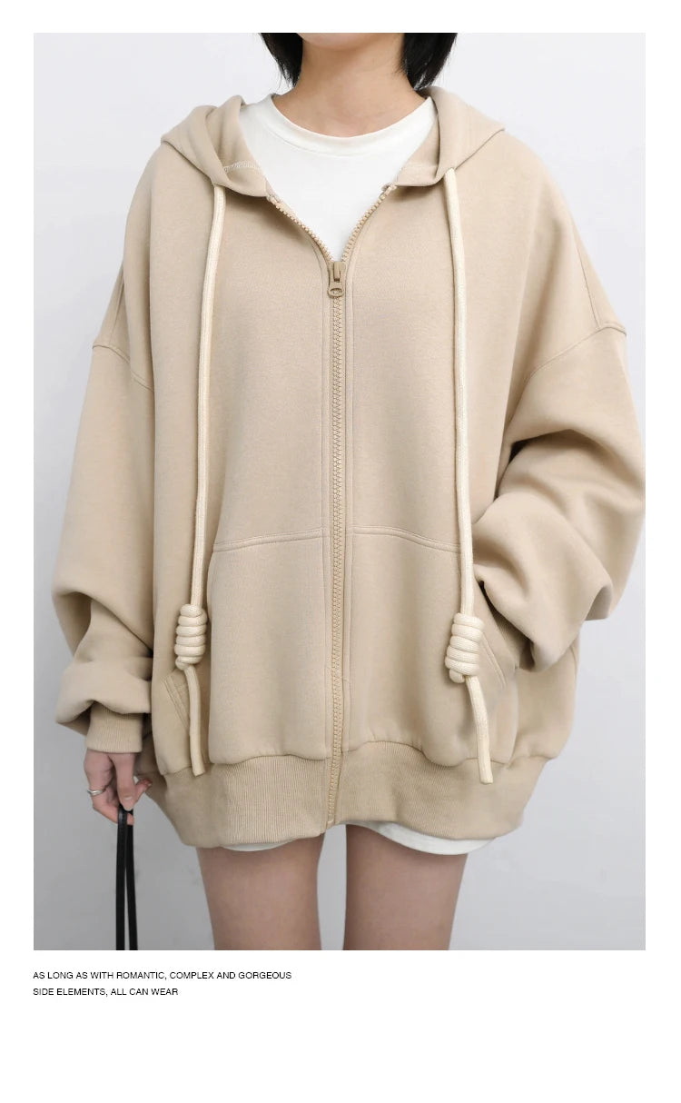 CHIC VEN Women's Hoodies Sweatshirts Casual Loose Sports Women Jackets Streetwear Female Coat Fashion Tops Spring Autumn 2022