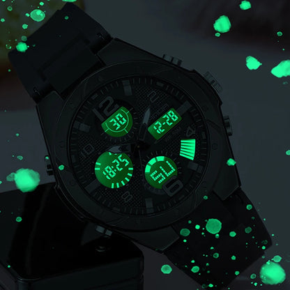 Luxury Rose Gold Women Men Digital Watches Fashion Stainless Steel LED Electronic Wristwatch Waterproof Sports watch