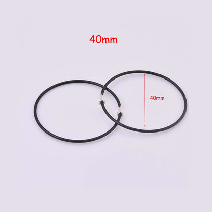 New Diameter 2/4/6cm Ear Clips Rings Punk Women Non-Pierced Hoop Earrings Houndstooth Goth Fake Clip-On Circle Earrings Jewelry