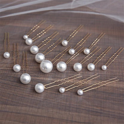 Bridal Wedding Hair Accessories Rhinestone Hair Pins Forks for Women Pearl Hairpins Bride Headpiece Party Jewelry Gift Dropship
