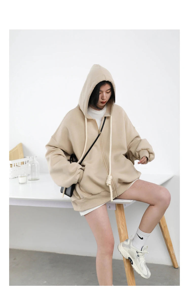 CHIC VEN Women's Hoodies Sweatshirts Casual Loose Sports Women Jackets Streetwear Female Coat Fashion Tops Spring Autumn 2022