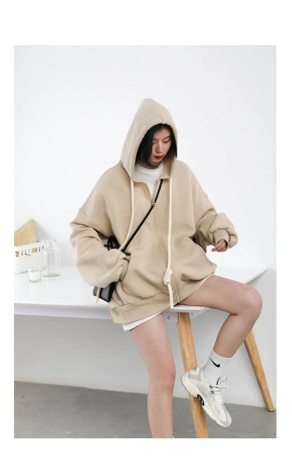 CHIC VEN Women's Hoodies Sweatshirts Casual Loose Sports Women Jackets Streetwear Female Coat Fashion Tops Spring Autumn 2022