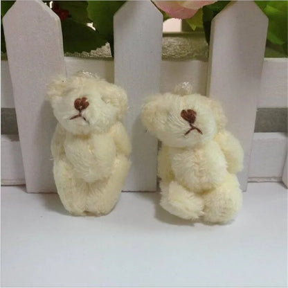 6個の新しいかわいいぬいぐるみおもちゃ面白いジョイントベア4.5cmぬいぐるみ人形おもちゃ動物ホリデーギフト女の子&amp;男の子&amp;子供用HANDANWEIRAN