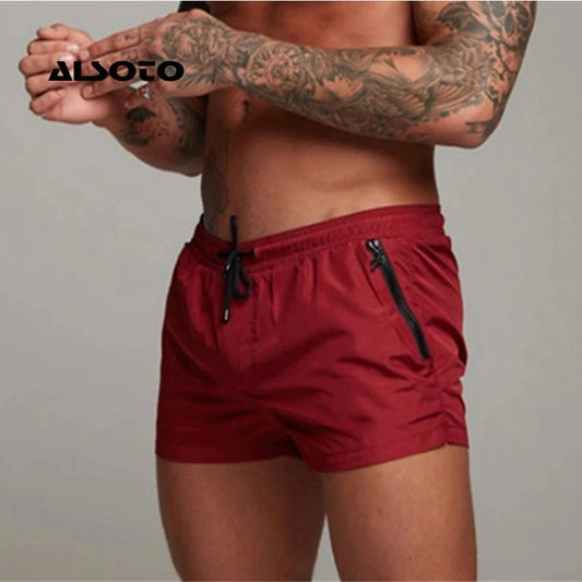 2025 New Mens Swimsuit Sexy Swimwear Men Swimming Shorts Men Briefs Beach Shorts Sports Suits Surf Board Shorts Men Swim Trunks