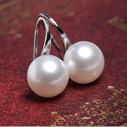 Best Selling Wild Fashion Simple Pearl Bean  Earrings Style Women Girls Earrings Jewelry Wholesale Crystal Earrings Brincos