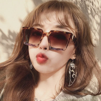 Sunglasses Square Women Sun Glasses Female Eyewear Eyeglasses Plastic Frame Clear Lens UV400 Shade Fashion Driving New