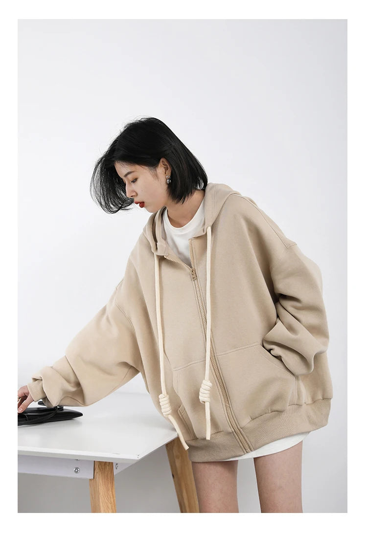 CHIC VEN Women's Hoodies Sweatshirts Casual Loose Sports Women Jackets Streetwear Female Coat Fashion Tops Spring Autumn 2022