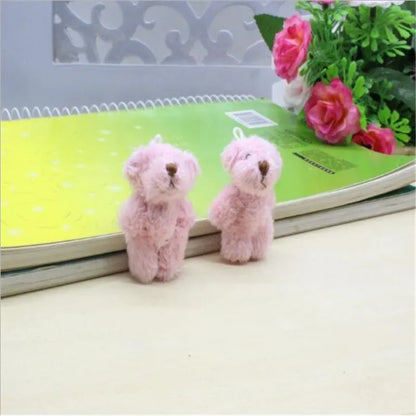 6個の新しいかわいいぬいぐるみおもちゃ面白いジョイントベア4.5cmぬいぐるみ人形おもちゃ動物ホリデーギフト女の子&amp;男の子&amp;子供用HANDANWEIRAN