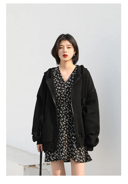 CHIC VEN Women's Hoodies Sweatshirts Casual Loose Sports Women Jackets Streetwear Female Coat Fashion Tops Spring Autumn 2022