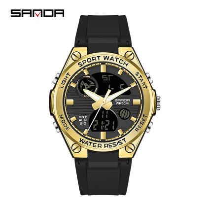 Luxury Rose Gold Women Men Digital Watches Fashion Stainless Steel LED Electronic Wristwatch Waterproof Sports watch