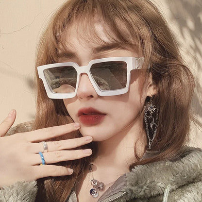 Sunglasses Square Women Sun Glasses Female Eyewear Eyeglasses Plastic Frame Clear Lens UV400 Shade Fashion Driving New