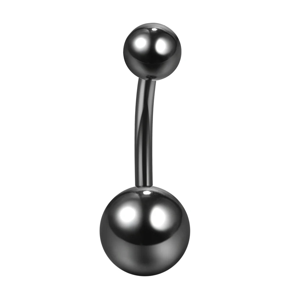 1PC 14G Belly Button Ring Navel Nombril Piercings Surgical Steel Ear Rings CZ Body Piercing Jewelry 10mm Bar For Women Piercings
