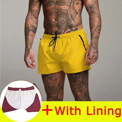 2025 New Mens Swimsuit Sexy Swimwear Men Swimming Shorts Men Briefs Beach Shorts Sports Suits Surf Board Shorts Men Swim Trunks