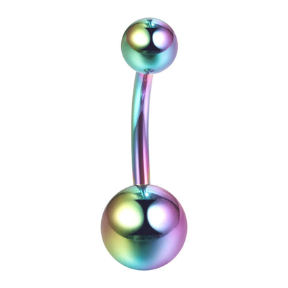 1PC 14G Belly Button Ring Navel Nombril Piercings Surgical Steel Ear Rings CZ Body Piercing Jewelry 10mm Bar For Women Piercings