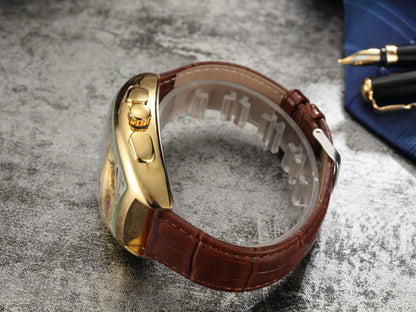 SEWOR Mechanical Watches Fashion Men Watches Tonneau Dial Tourbillon Automatic Mechanical Watch Men Moon Phase reloj hombre