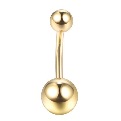 1PC 14G Belly Button Ring Navel Nombril Piercings Surgical Steel Ear Rings CZ Body Piercing Jewelry 10mm Bar For Women Piercings