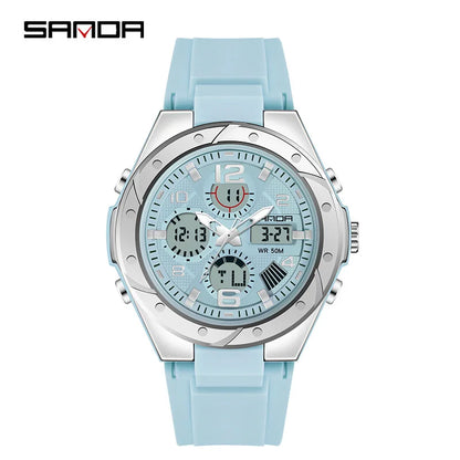 Luxury Rose Gold Women Men Digital Watches Fashion Stainless Steel LED Electronic Wristwatch Waterproof Sports watch