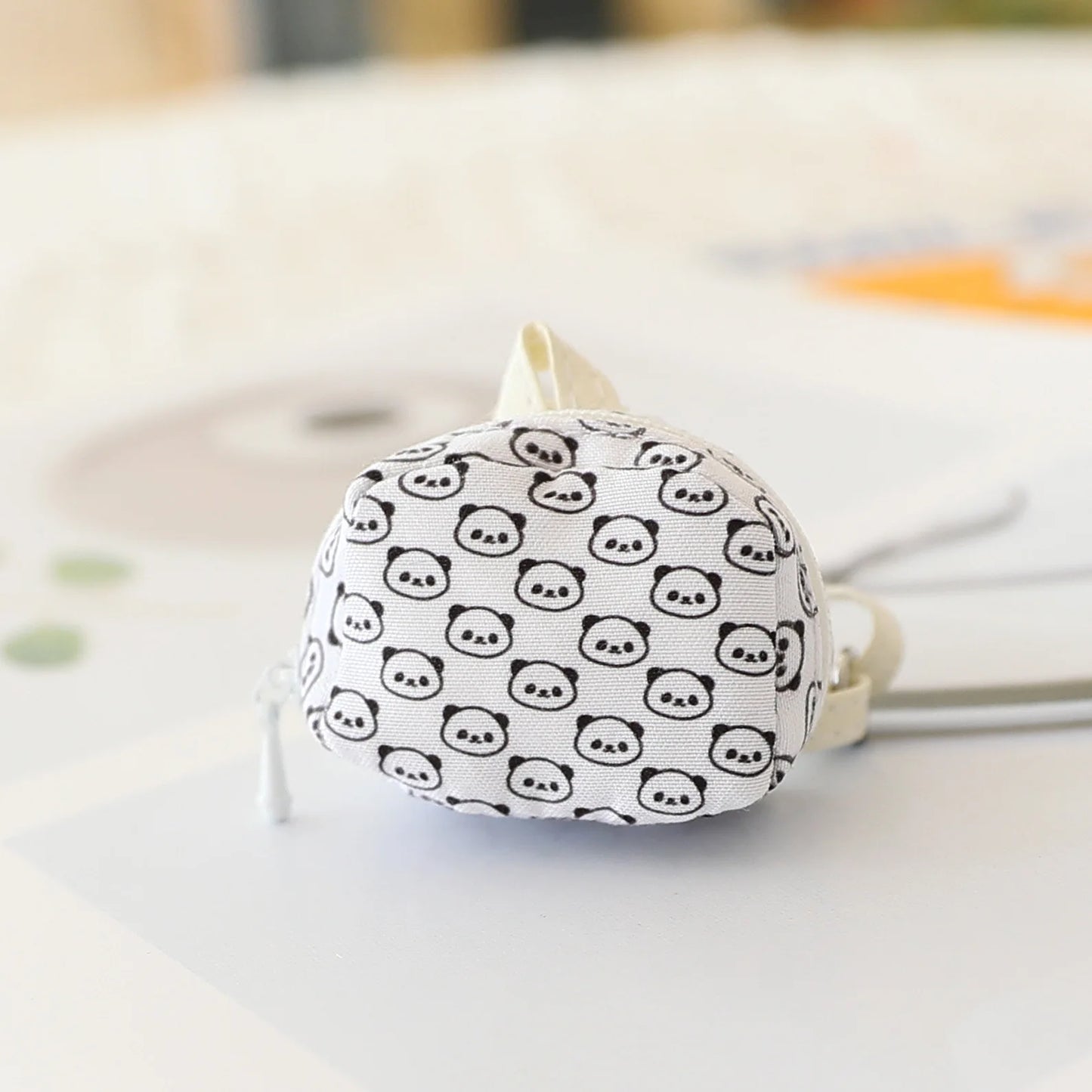 Labubu Clothes Doll Bag 15/17cm V1/2/3 Doll Panda Series Backpack Crossbody Bag Mini Plush Cotton Doll Decoration Accessory Gift