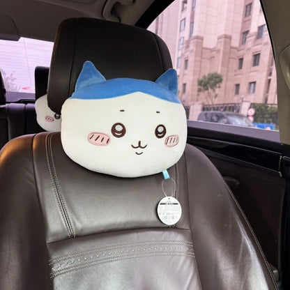 Chiikawa Car Seat Neck Pillow Waist Pillow Plush Cute Car Decoration Cartoon Cute Object Usagi Car Decoration Accessories Gift