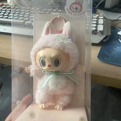 Limited  Kawaii Pink Mokoko 1st Spring Flower Sweetheart Vinyl Doll Backpack Pendant Decoration Doll Amusement Park