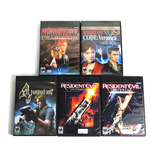 PS2 バイオハザードシリーズ マニュアル付き コピーゲームディスクロック解除コンソールステーション2 レトロ光学ドライバー ダイレクトリーディング ビデオゲームパーツ